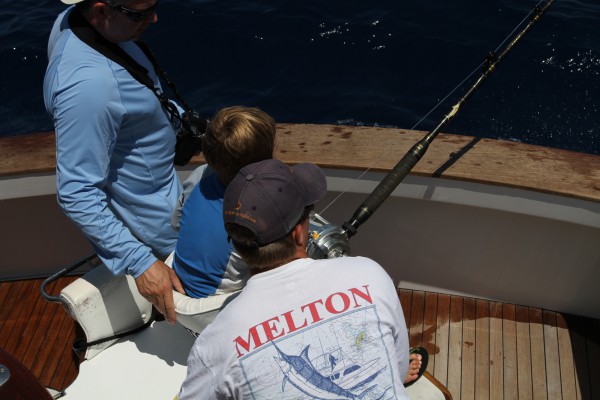 7 Year Old Hunter Melton Get A Nice Blue - Fishing Report